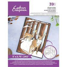 Crafters companion colouring pad winter S