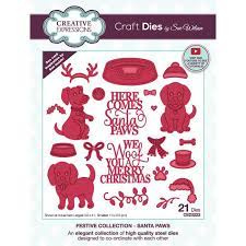 Sue Wilson Craft Die Festive Collection Santa Paws (CED3223