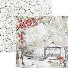 frozen roses paper pad 12"x12"