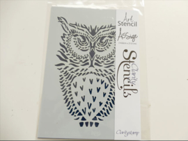 Clarity stencil wild animal face uil  A5. 58