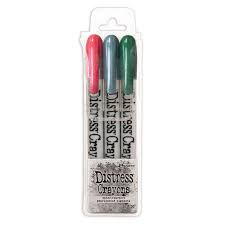 distress crayons  holiday set 6 Tim Holtz