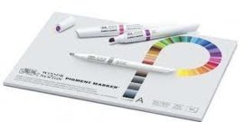 windsor & newton pigment papier  blok speciaal ontworpen voor de pigmentinkt stiften