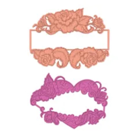 Heartfelt Creations Elegant Rose Banner snijmal kopen – sierlijk tekstkader met rozenversiering