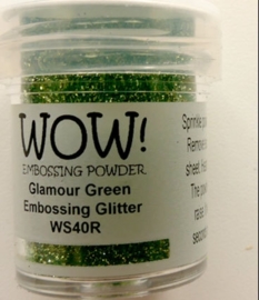 WOW embossing powder Glamoer-green WS 40R