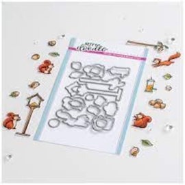 Heffy Doodle Nuts About You bundel kopen – stempel + snijmal met 10% korting