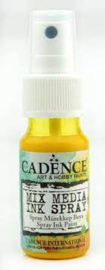 Cadence  yellow ink spray mix media