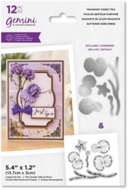 Gemini - Clearstamp&Snijmal  - Fragrant Sweet Pea