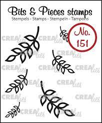 Crealies stamp  mini leaves 8
