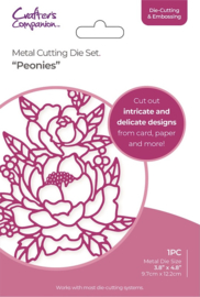 Gemini-  Peonies snijmal  Elements large Floral Outline