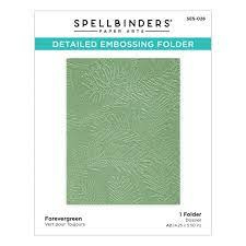 Spellbinders embossing folder forevergreen