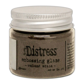 ranger disstress embossing glaze walnut stain