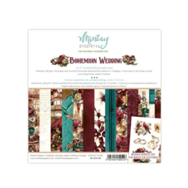 mintay papers bohemien wedding 6x6"-romantiek, bloemen en liefde op papier