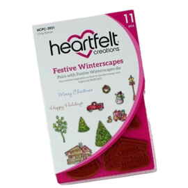 Heartfelt Creations Festive Winterscapes snijmal kopen – voor sfeervolle kerst- en winterkaarten