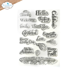 ECD clear stamps  Autumn greetings