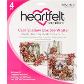card shadow box set white