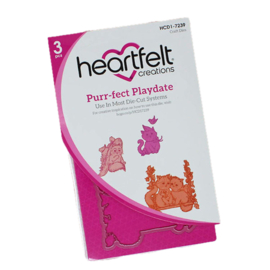 Heartfelt Creations Purr-fect Playdate snijmal kopen – vrolijke katten voor jouw creaties