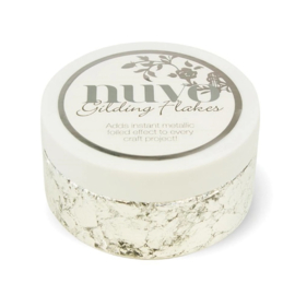 Nuvo Gilding Flakes Silver – Koele metallic glans voor stijlvolle creaties