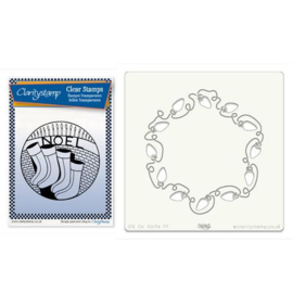 Clarity stamp  stockings bauble plus stencil  154