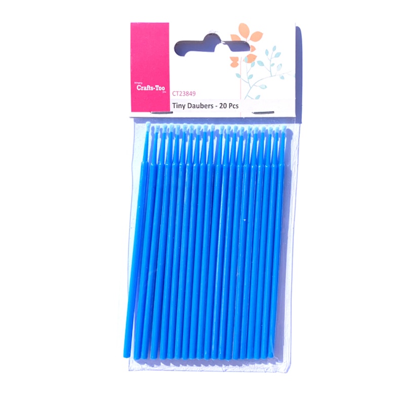 Crafts Too Tiny Daubers 20 stuks: perfecte kleine sponsapplicators voor fijne details