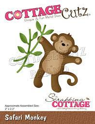 Cottage Cuts Die  safari monkey