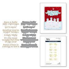 wonderful winter sentiments snijmal en hotfoil plate