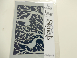 Clarity stencil  WOODLAND BIRDS  A5.     64