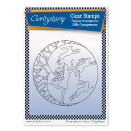 Clarity stamp  fairy night round fine line stempelset