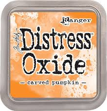 Ranger distress oxide ink pad  carved pumpkin