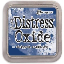 💙 Distress Oxide Chipped Sapphire – Diep nachtblauw met een elegante glans