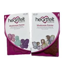 Heartfelt Creations Mushroom Fairies bundel kopen – stempel + snijmal met 10% korting