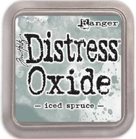 ❄️ Distress Oxide Iced Spruce – Koel grijsgroen met een ijzige elegantie