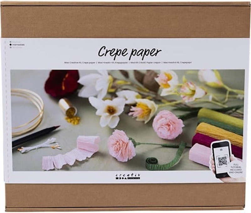 🌼 Dé maxiset om crêpebloemen te maken – 240 creatieve materialen