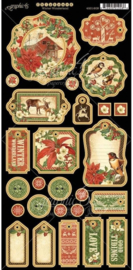 Graphic 45 chipboard winter wonderland