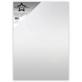 paper favourites  card glossy Chrome Silver  Mirror Card Gloss