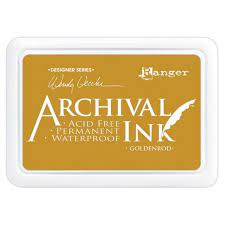 Ranger archival ink pad goldenrod