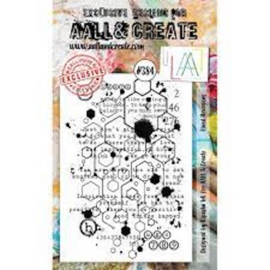 Aall & Create  clear stamp lined hexagons