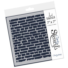 Clarity stencil  BRICK WALL  7" X 7"