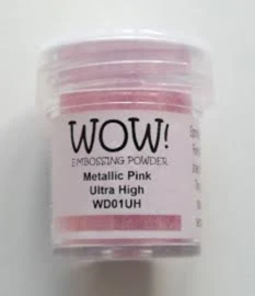 WOW! Embossing Powder Pink WD01UH – krachtige roze glans met reliëf