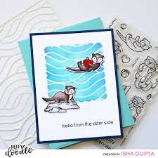 Heffy Doodle stempel set  otter side