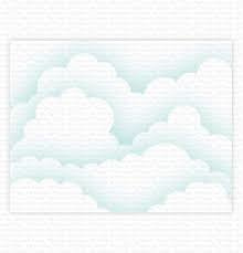 my favorite things  stencil  slimline cloud edges