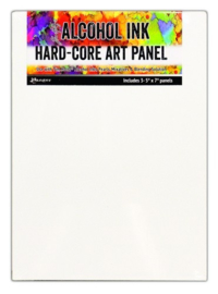 Tim Holtz Alcohol Ink Hard Core Art Panel 3/Pkg-Square 4"X4", 6"X6", 8"X8", 1 Ea...