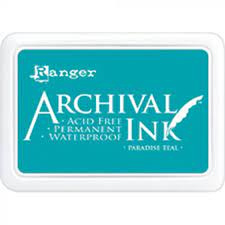 Ranger archival ink pad paradise teal