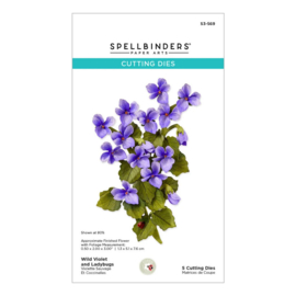 Wild Violet and Ladybugs stansmallen – bloemen en lieveheersbeestjes voor kaarten en scrapbooking