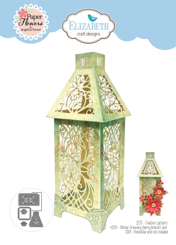 🏮 Breng sfeer in je kerstdecoratie met de Festive Lantern Die Set van Elizabeth Craft Design