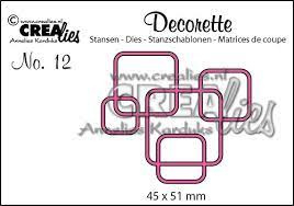 Crealies die cut no.12 decorette CLDR 12