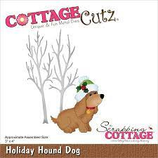 Cottage Cutz die holiday hound dog