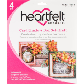 card shadow box set kraft