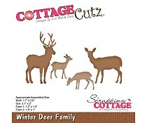 Cottage Cutz die winter deer family