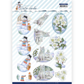 Jeanine’s Art Knipvel – Winter Garden | Sfeervolle 3D-afbeeldingen voor winterkaarten