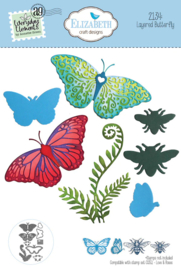 Elizabeth Craft design die cut layered Butterfly